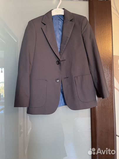 Школьный костюм серый 122