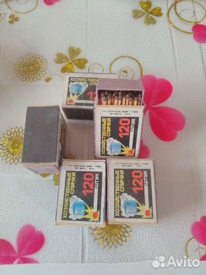Спички СССР в деревянном коробке