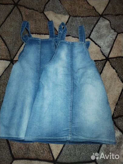 Джинсовые вещи для девочек двойняшек