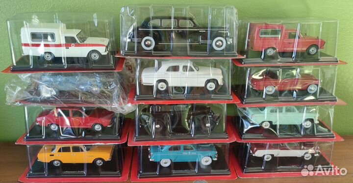 Коллекционные модели машинки СССР в 1/24 масштабе
