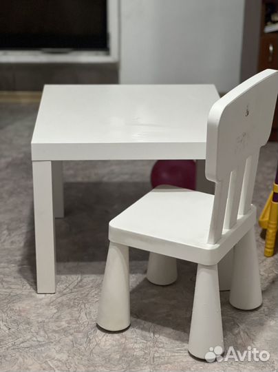 Детский стол и стул IKEA