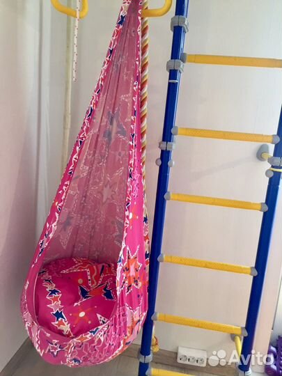 Подвесной гамак кокон для шведской стенки