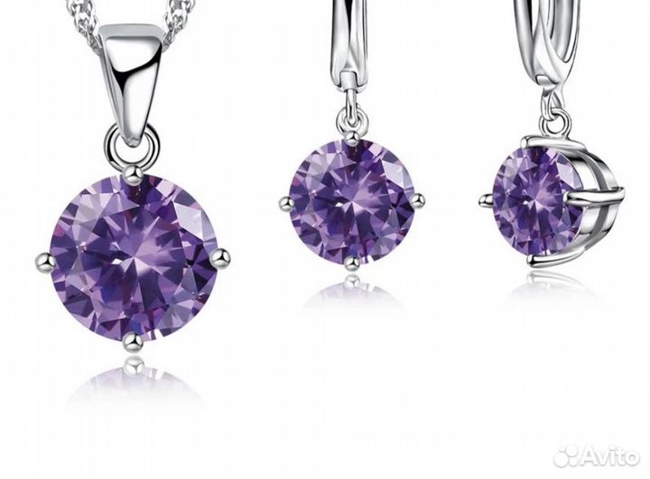 Серебряный комплект. 925 проб