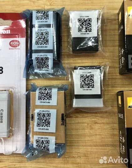 Аккумуляторы Canon Nikon