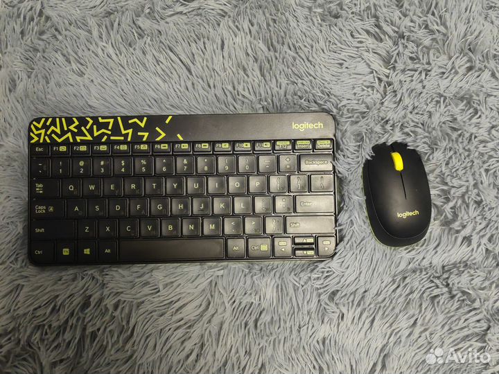Клавиатура + мышь беспроводные logitech mk240 nano