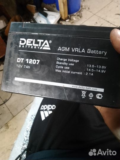 Аккумулятор delta 1207