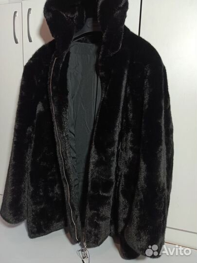 Шуба искусственная из эко меха