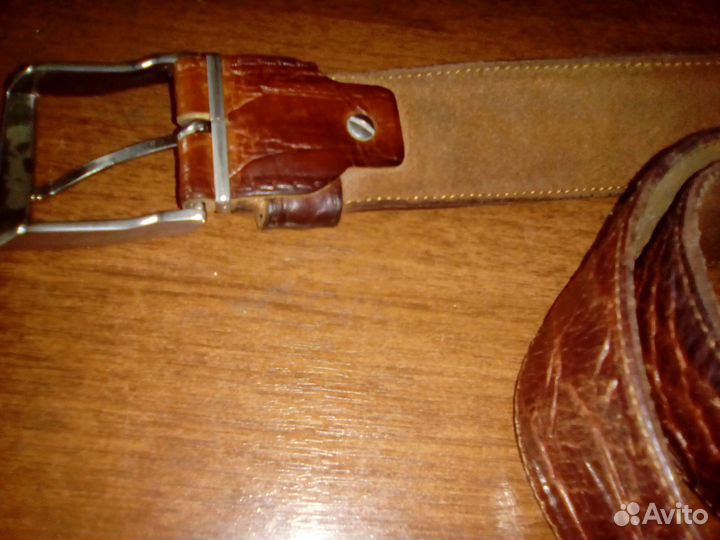 Ремень мужской кожаный