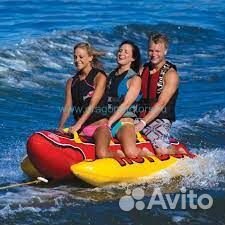 Надувной банан (ватрушка) HOT DOG 3 (новый)