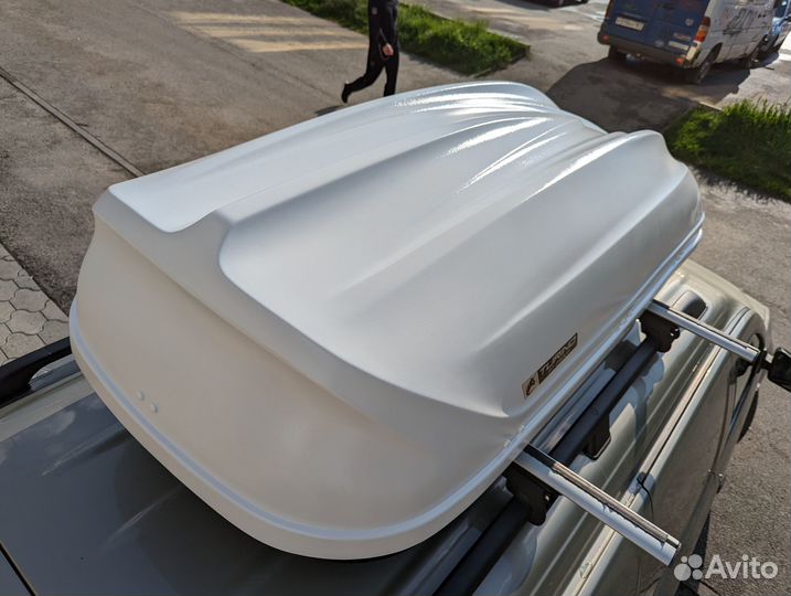 Автобокс на крышу Турино 410л, 177х46х81, белый