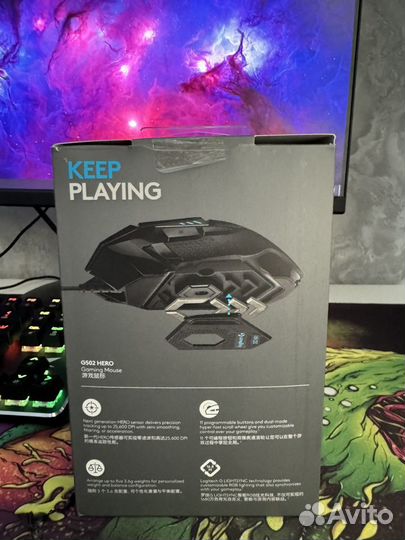 Мышь пк logitech g502 hero