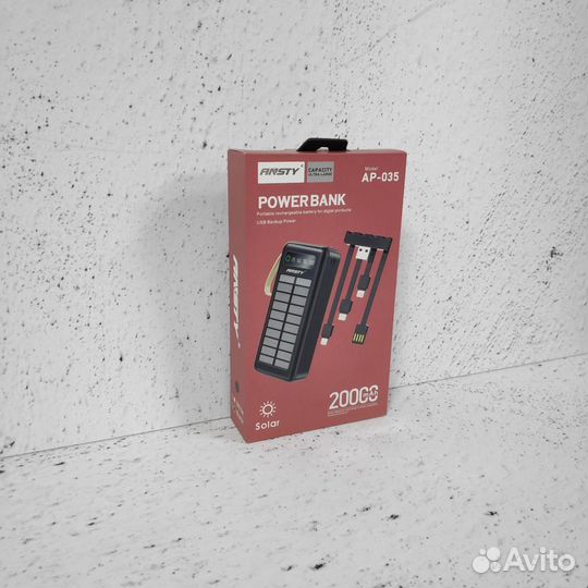 Внешний аккумулятор ansty 20000 mAh