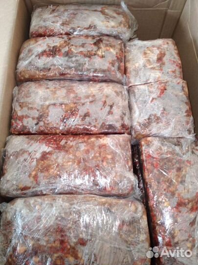 Корм фарш из говядины для животных