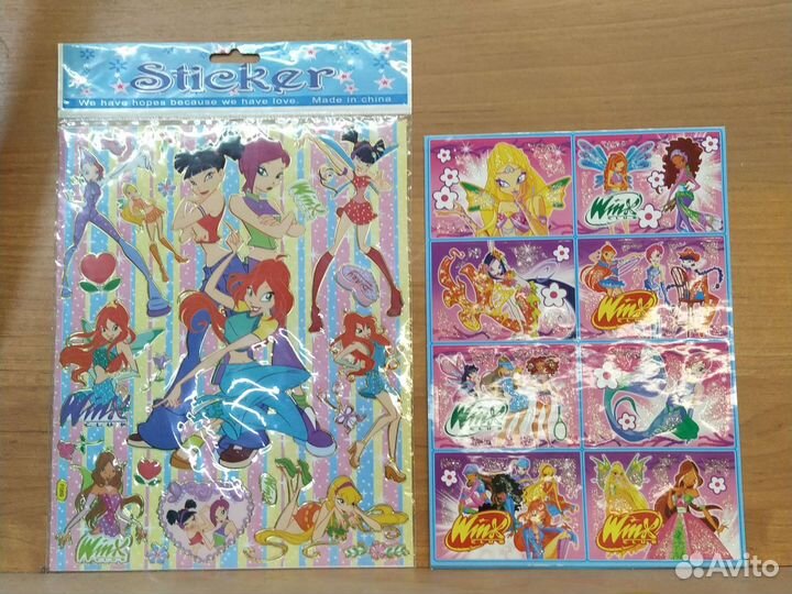 Наклейки стикеры Winx