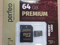 Карта памяти MicroSD 64gb под 4К