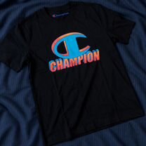 Футболка Champion Blue Orange Logo, Москва