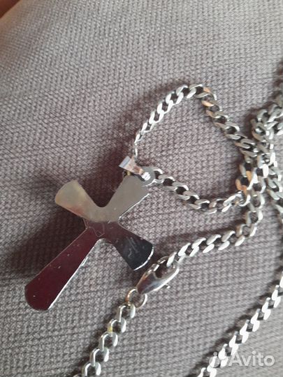 Цепочка с крестом,мужская
