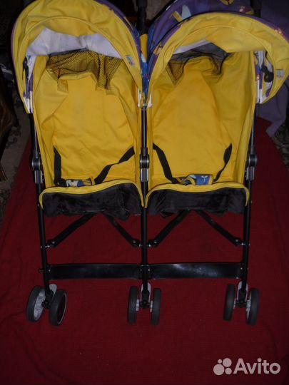 Коляска сидячая двойная отл. сост