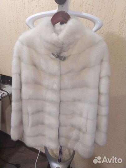 Шуба норковая белая 44 46