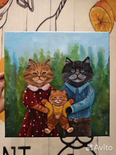 Картина котики 