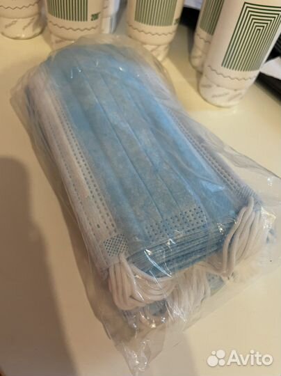 Маски гигиенические одноразовые