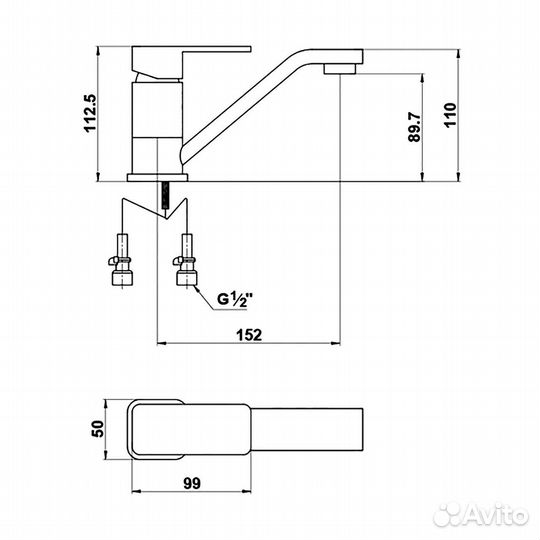 Смеситель для раковины Selene 2061-15/00F Хром