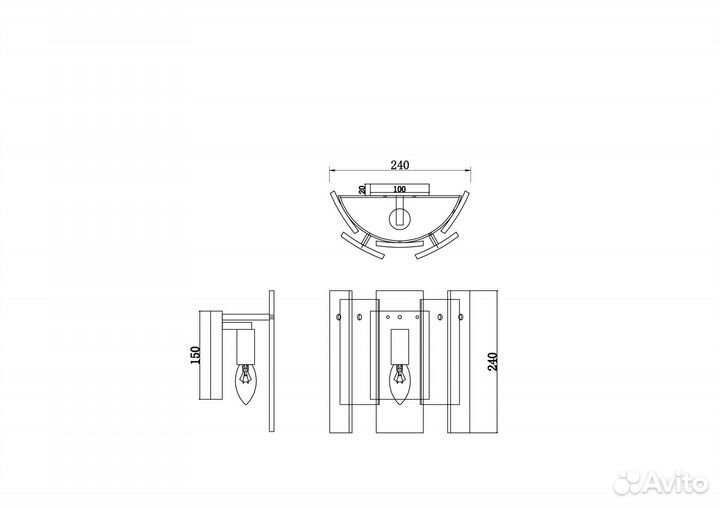 Freya FR5198WL-01BS Ottimo бра