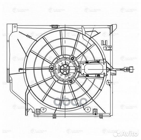 Вентилятор радиатора основного luzar LFK 26118