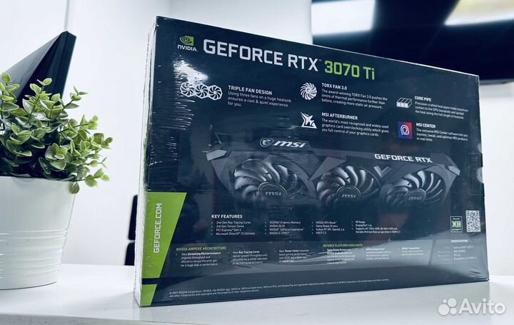 Видеокарта MSI RTX 3070 Ti ventus 3X OC 8Gb