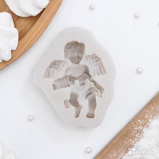 Силиконовый молд Доляна «Ангел с гармошкой», 97,42