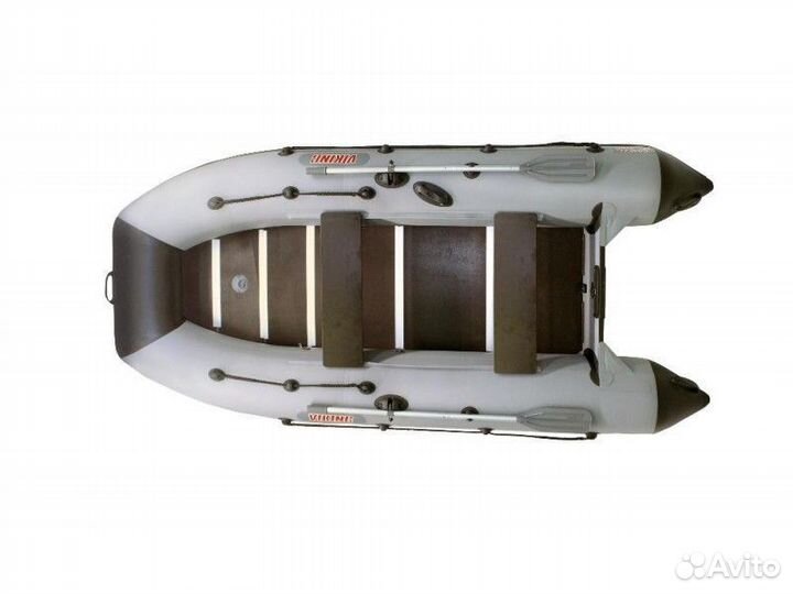 Лодка пвх Посейдон Викинг-340 Н серый/белый