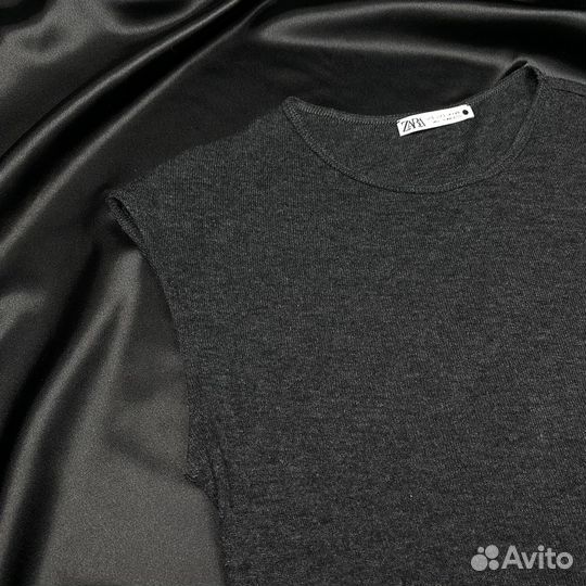 Футболка шерсть/лиоцел Zara р.S оригинал