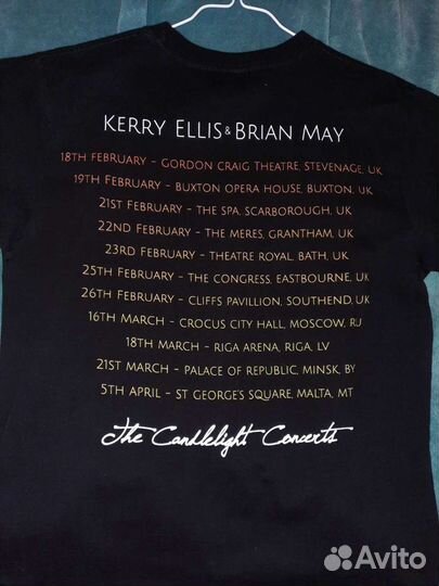 Футболка с концерта Брайана Мэя (Queen, Brian May)