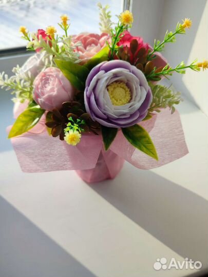 Букет цветов из мыла