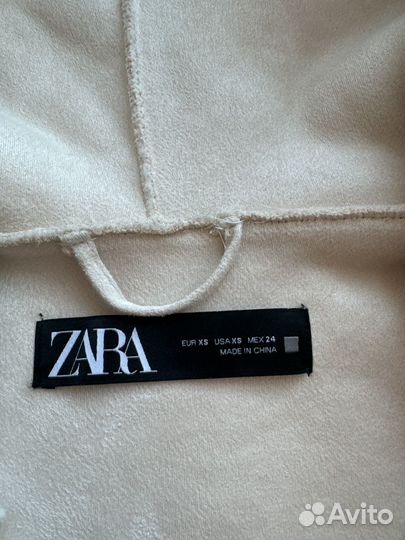 Шубка тедди пальто Zara XS