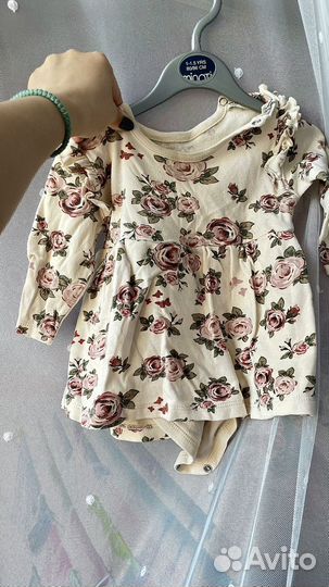 Платье боди для девочки 80