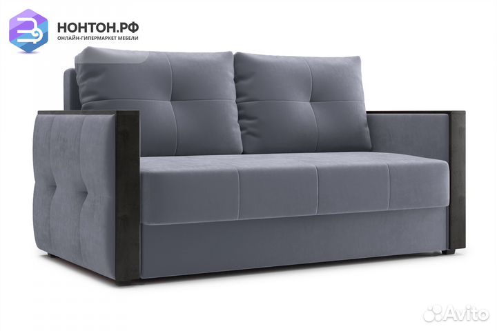 Диван еврокнижка Инсайд темно-серый