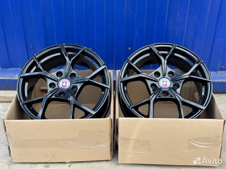 Диски r16 5x112 HRE RST Черный глянец