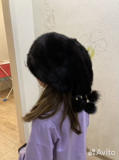 Шапка норковая женская