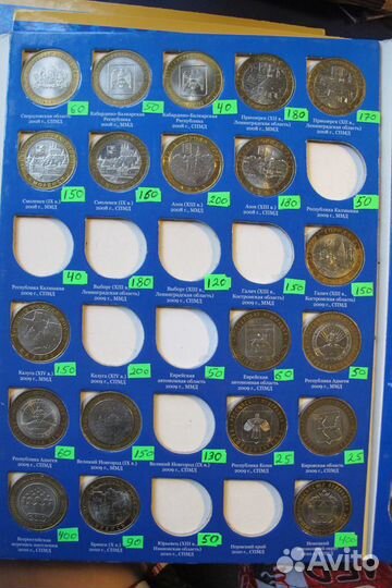 Юбилейные десятки 2000-2020, биметалл