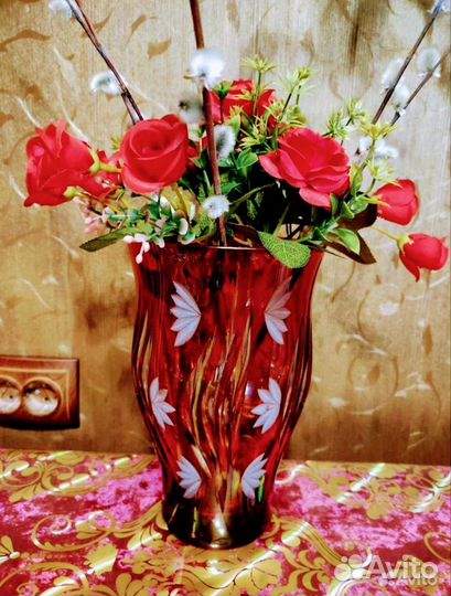 Ваза хрустальная большая СССР