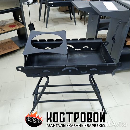 Мангал с варочной панелью (подказанником)