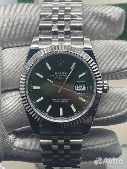 Часы Rolex Datejust green 41mm