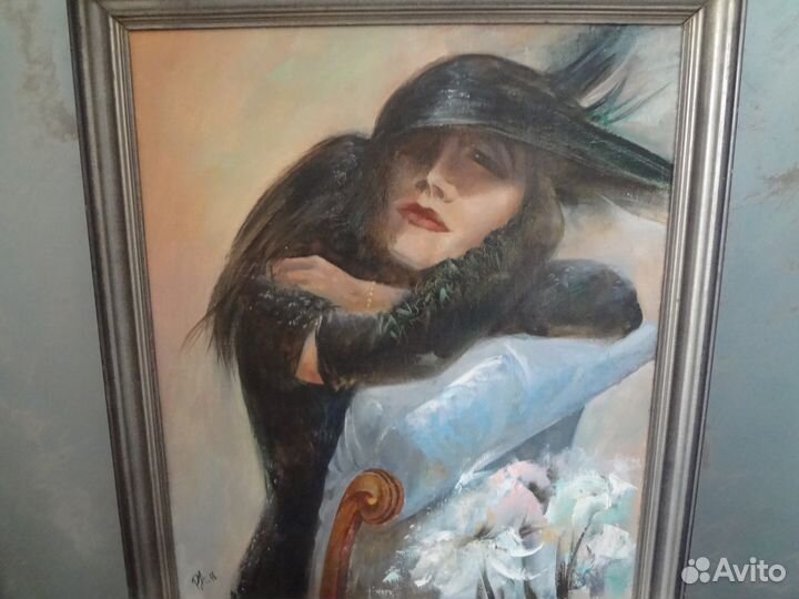 Грета Гарбо холст,масло