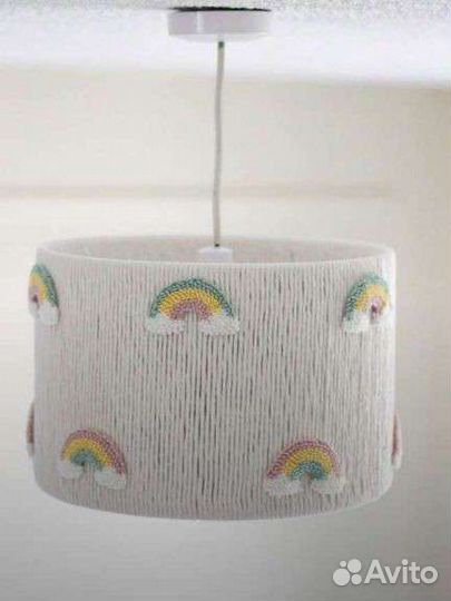 Плетеный абажур люстра светильник