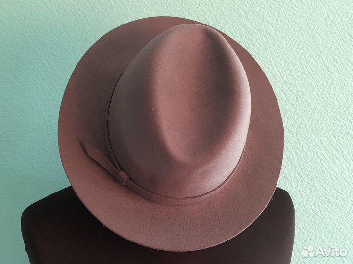 Шляпа фетровая серая унисекс р. 55