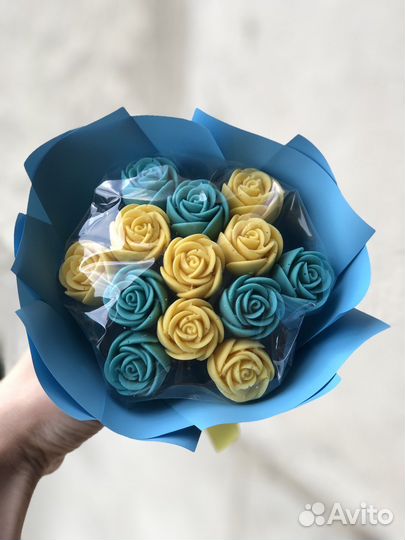 Съедобные букеты из цветов. Шоколадные розы