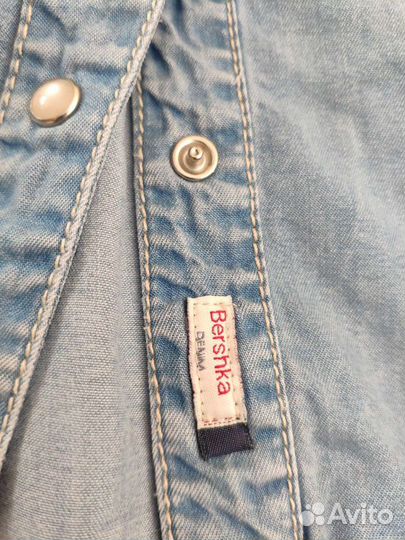 Bershka рубашка 44-46 р х/б