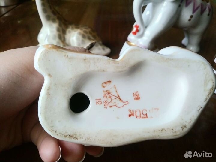 Фарфоровые животные статуэтки лфз