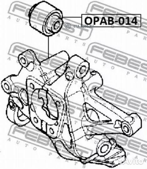 Febest opab-014 сайлентблок задней цапфы opel signum 2003-2008